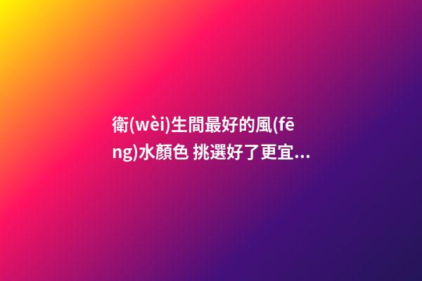 衛(wèi)生間最好的風(fēng)水顏色 挑選好了更宜人